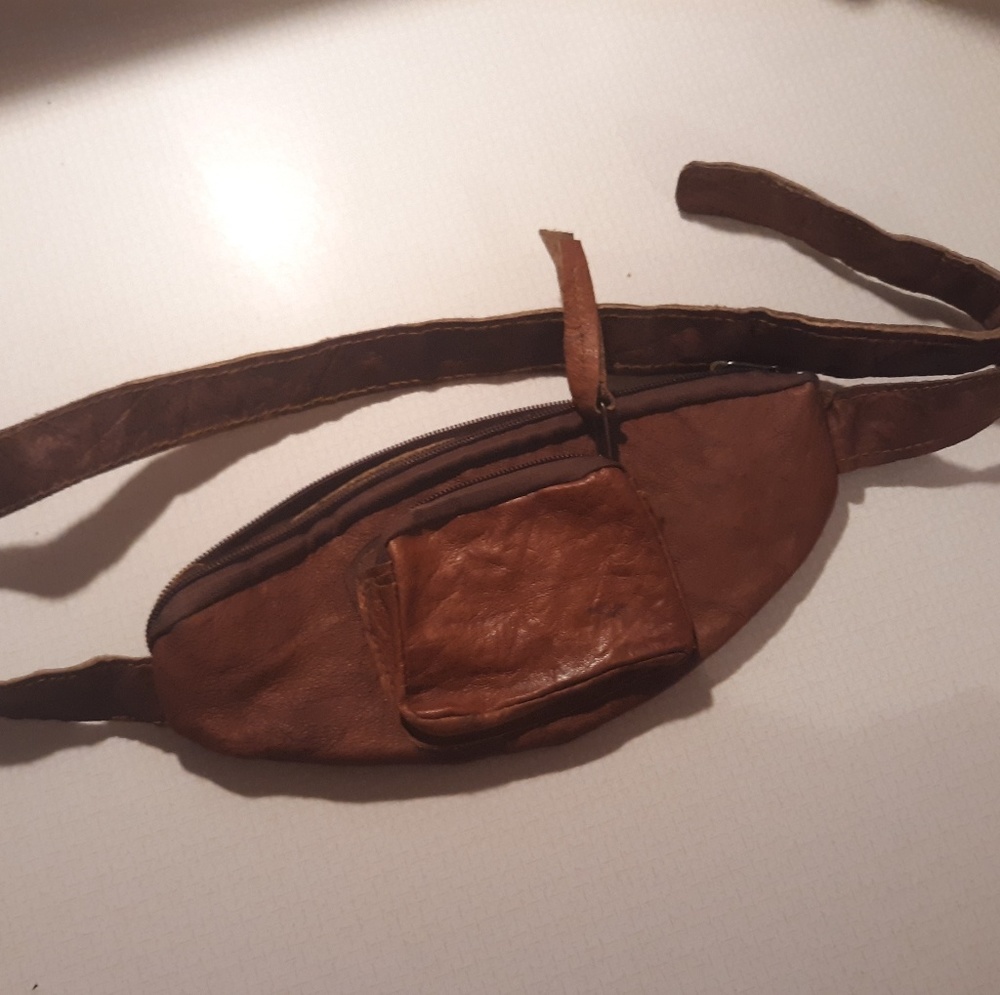 Handmade one of a kind leather Fanny pack